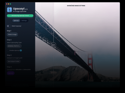 Upscayl – AI画质提升、无损放大图片工具